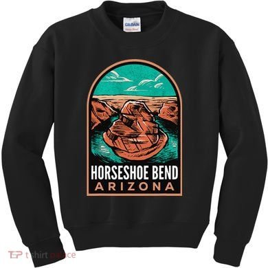 Horseshoe Bend Arizona Vintage Kids Sweatshirt