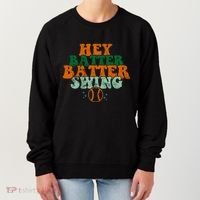 Hey Batter Batter Swing Baseball Retro Women's Sweatshirt thumb 0