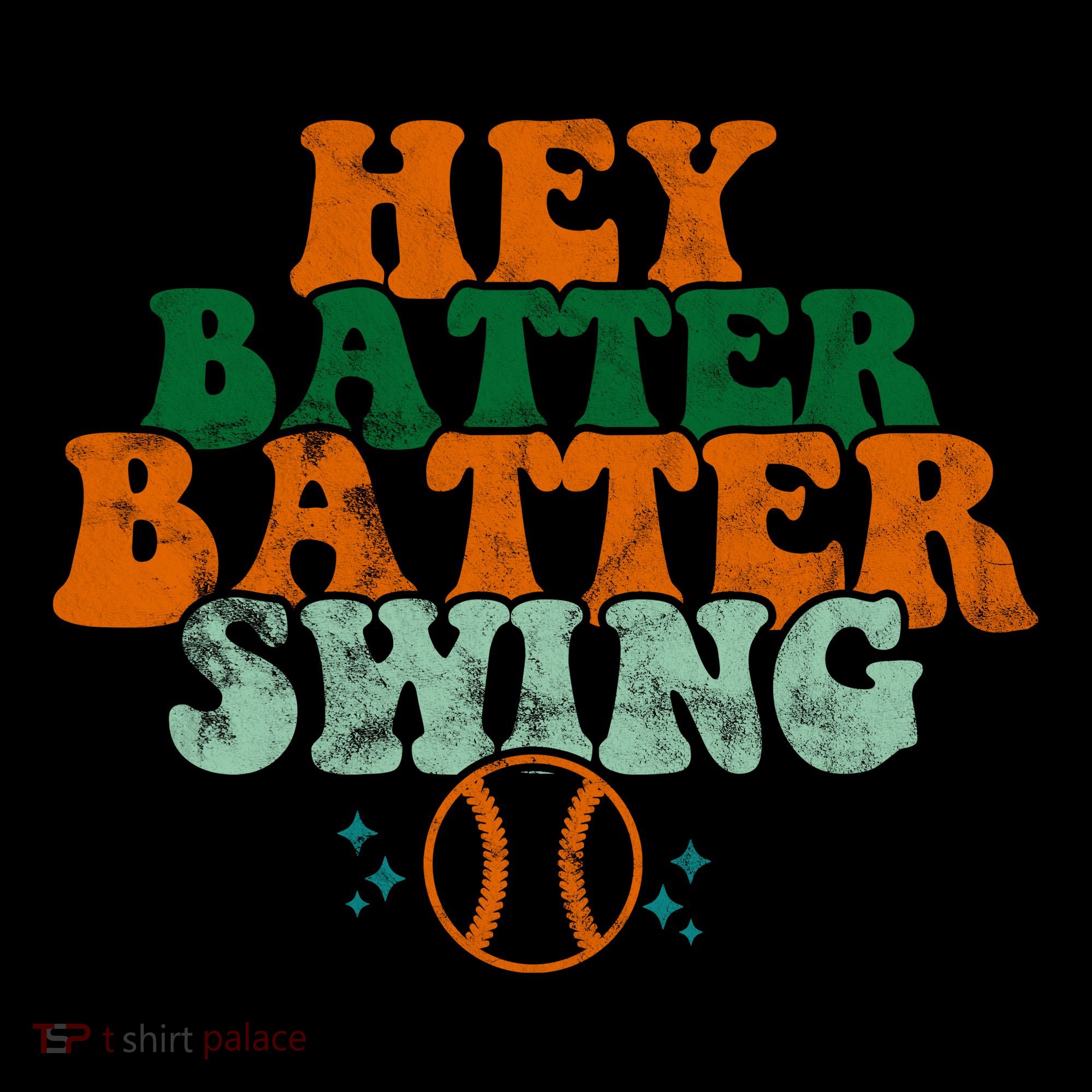Hey Batter Batter Swing Baseball Retro Long Sleeve Shirt