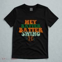 Hey Batter Batter Swing Baseball Retro T-Shirt thumb 5