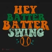 Hey Batter Batter Swing Baseball Retro Bucket Hat thumb 4