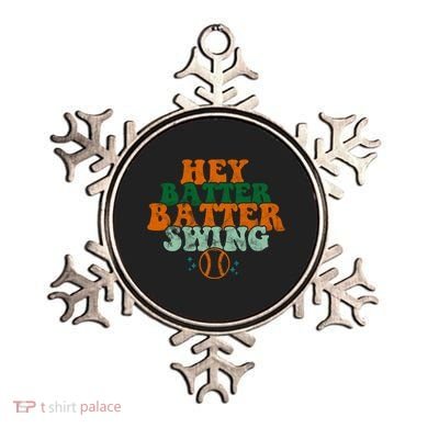 Hey Batter Batter Swing Baseball Retro Ornament