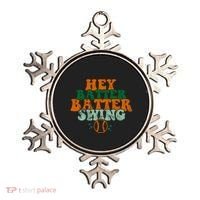 Hey Batter Batter Swing Baseball Retro Ornament thumb 0
