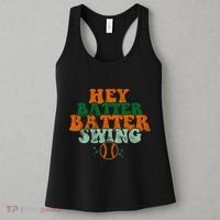Hey Batter Batter Swing Baseball Retro Women's Tank Top thumb 3