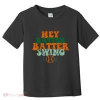 Hey Batter Batter Swing Baseball Retro Toddler T-Shirt thumb 0