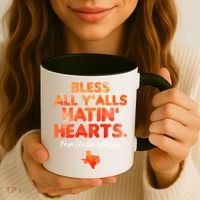 Houston Baseball Bless All Y'alls Hatin' Hearts With Love Coffee Mug thumb 3