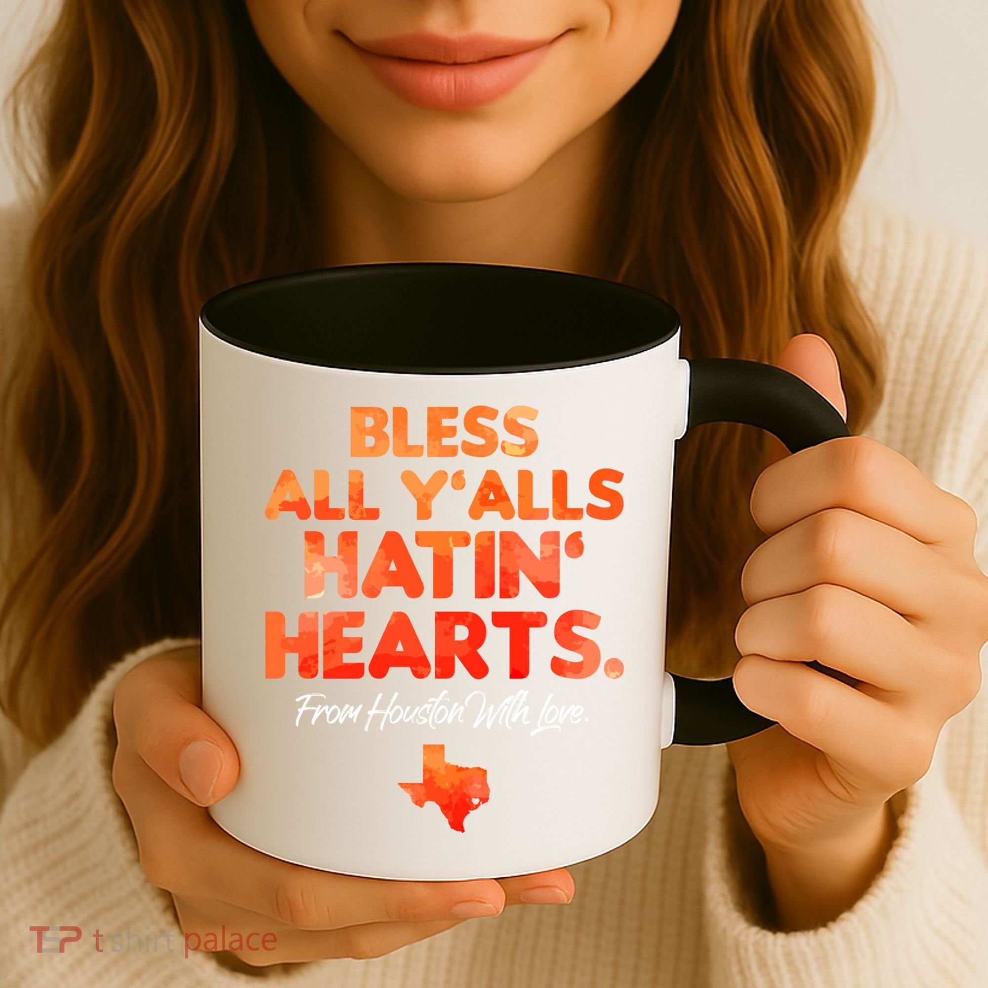 Houston Baseball Bless All Y'alls Hatin' Hearts With Love Coffee Mug