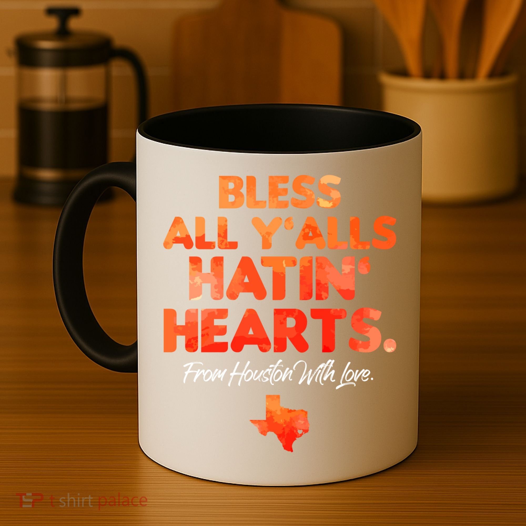 Houston Baseball Bless All Y'alls Hatin' Hearts With Love Coffee Mug
