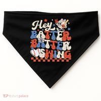 Hey Batter Batter Swing Baseball Softball Women USA-Made Doggie Bandana thumb 0