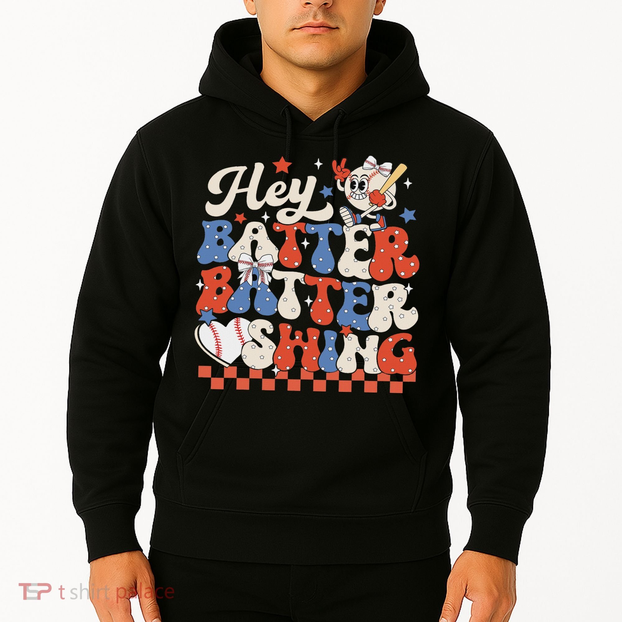 Hey Batter Batter Swing Baseball Softball Women Hoodie