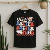 Hey Batter Batter Swing Baseball Softball Women T-Shirt thumb 2