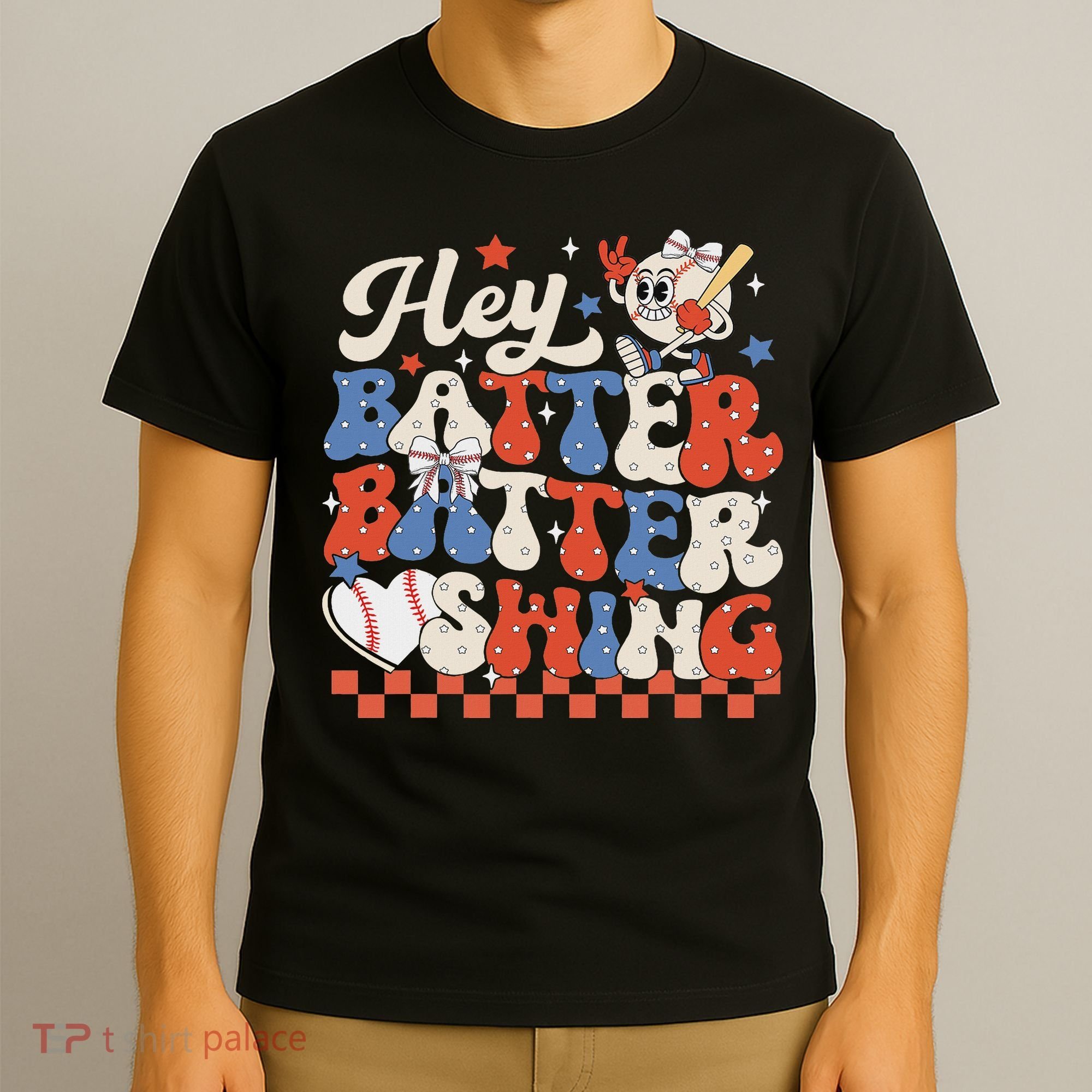 Hey Batter Batter Swing Baseball Softball Women T-Shirt