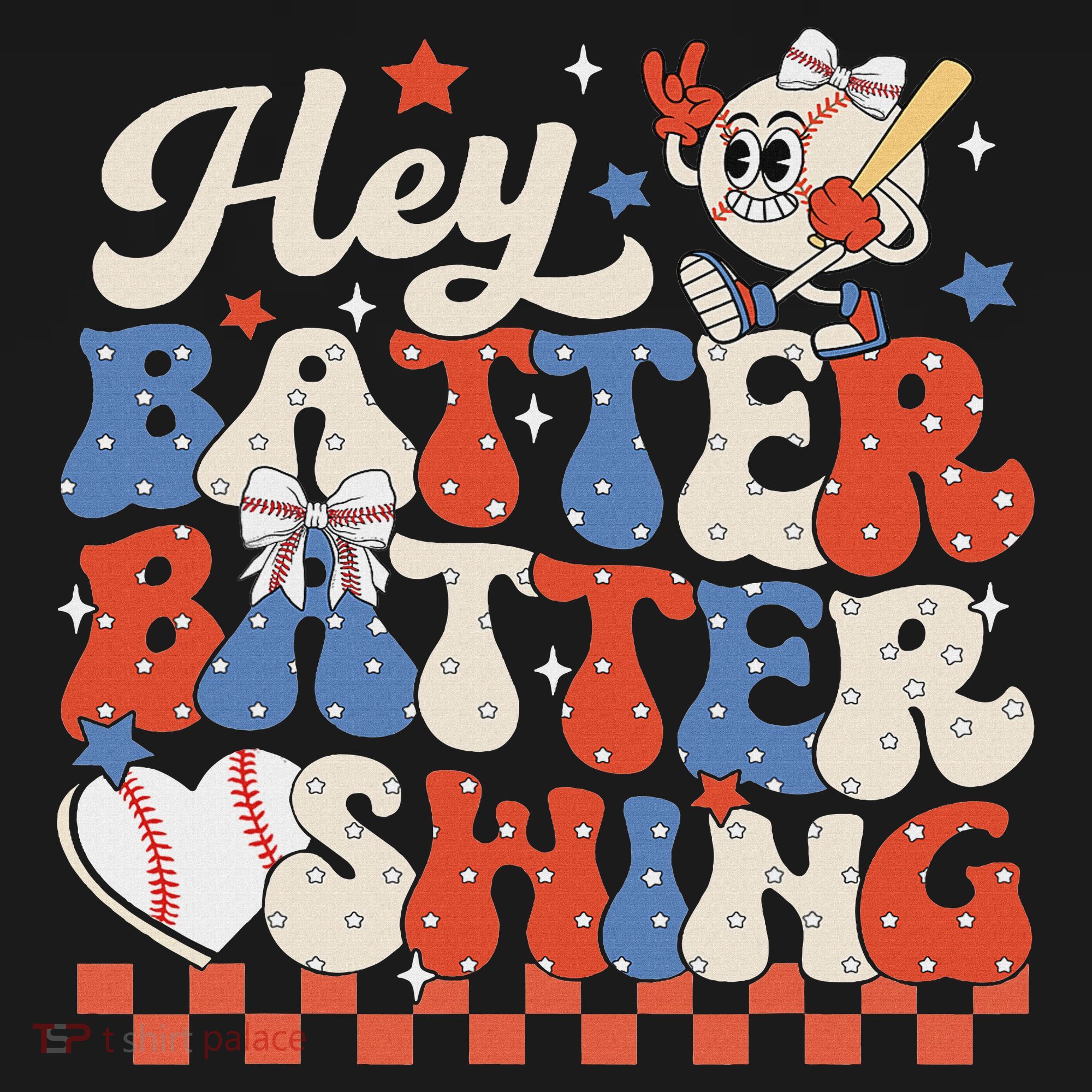 Hey Batter Batter Swing Baseball Softball Women T-Shirt