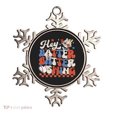 Hey Batter Batter Swing Baseball Softball Women Ornament