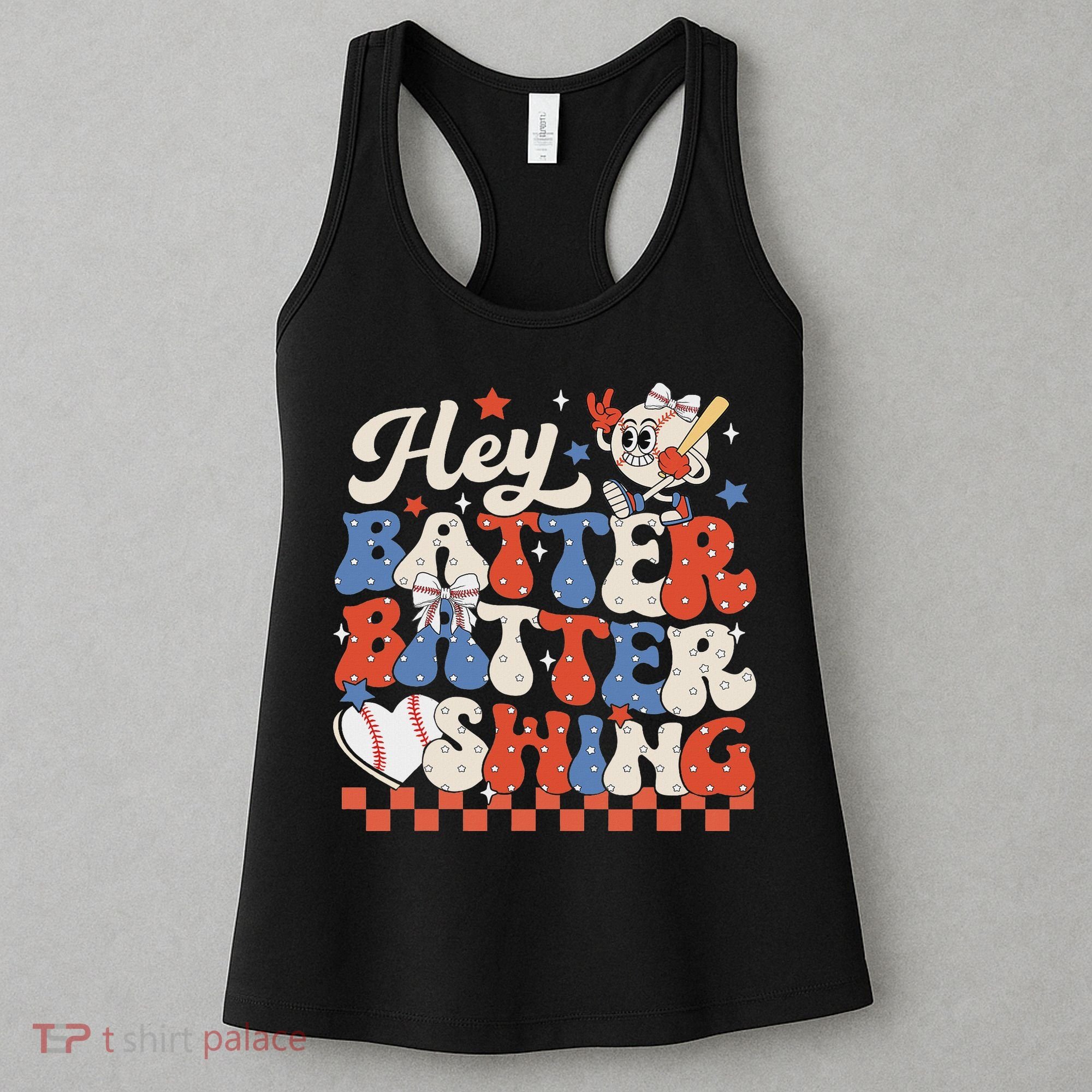 Hey Batter Batter Swing Baseball Softball Women Women's Tank Top