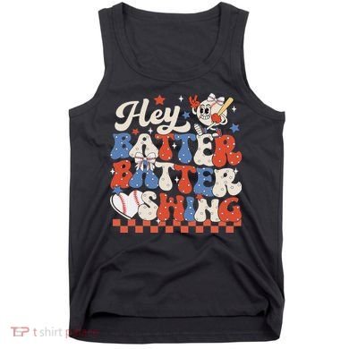 Hey Batter Batter Swing Baseball Softball Women Tank Top
