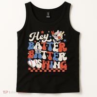 Hey Batter Batter Swing Baseball Softball Women Tank Top thumb 2