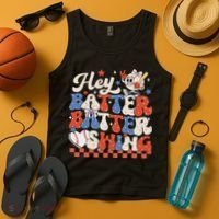 Hey Batter Batter Swing Baseball Softball Women Tank Top thumb 4