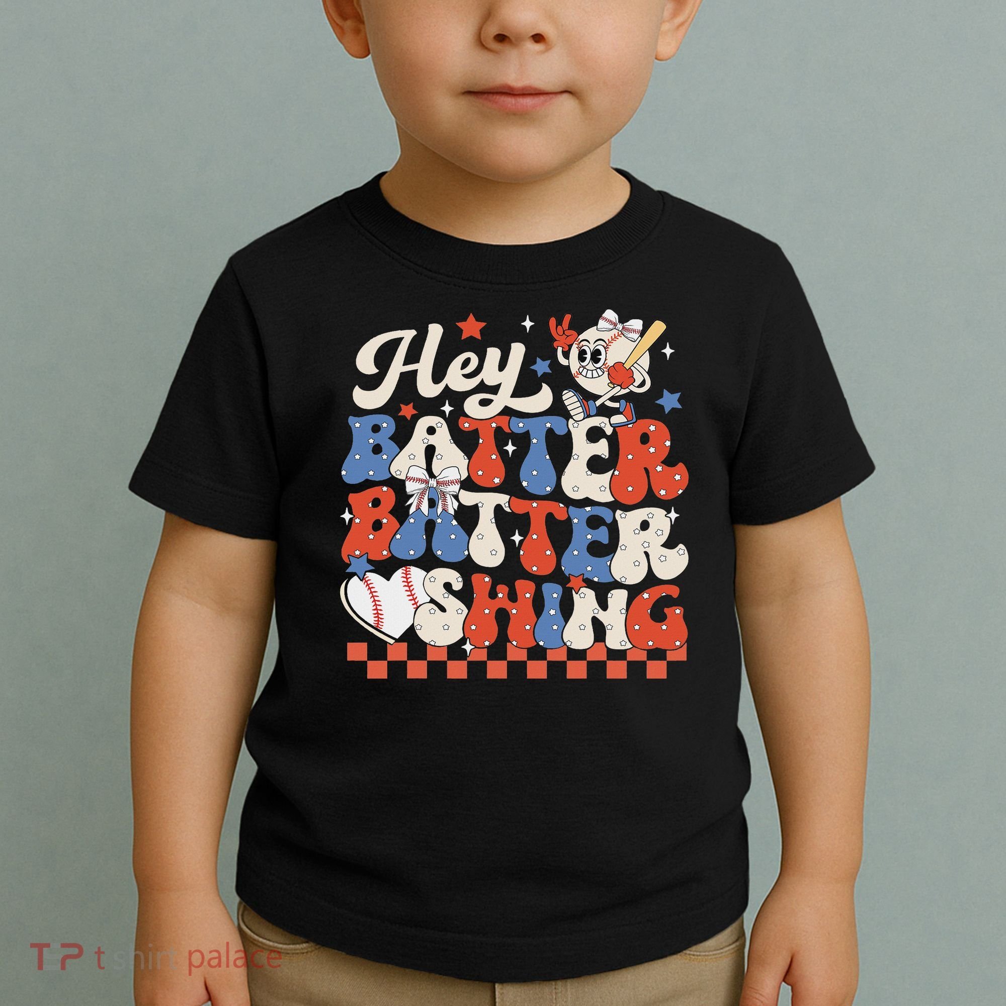 Hey Batter Batter Swing Baseball Softball Women Toddler T-Shirt