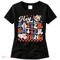 Hey Batter Batter Swing Baseball Softball Women Women's T-Shirt thumb 0