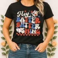 Hey Batter Batter Swing Baseball Softball Women Women's T-Shirt thumb 2