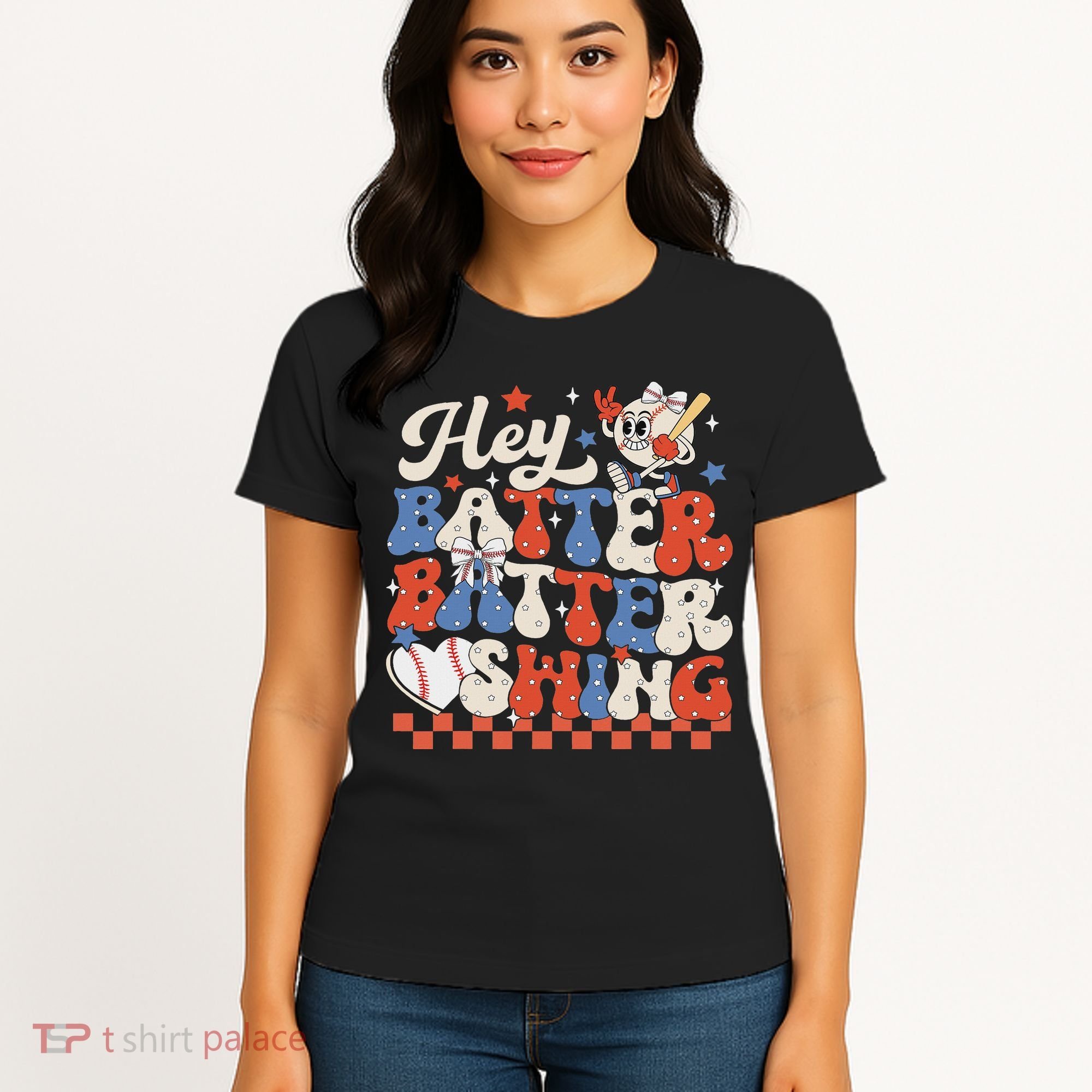 Hey Batter Batter Swing Baseball Softball Women Women's T-Shirt