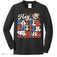 Hey Batter Batter Swing Baseball Softball Women Kids Long Sleeve Shirt thumb 0