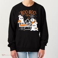 Halloween Boo Boo Crew Ghost Doctor Women's Sweatshirt thumb 0
