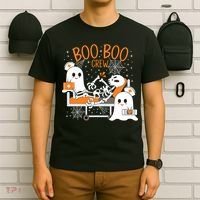 Halloween Boo Boo Crew Ghost Doctor T-Shirt thumb 6