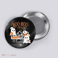 Halloween Boo Boo Crew Ghost Doctor Button thumb 0