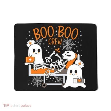 Halloween Boo Boo Crew Ghost Doctor Mousepad