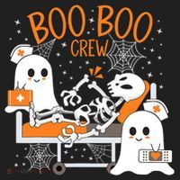 Halloween Boo Boo Crew Ghost Doctor Hat thumb 2