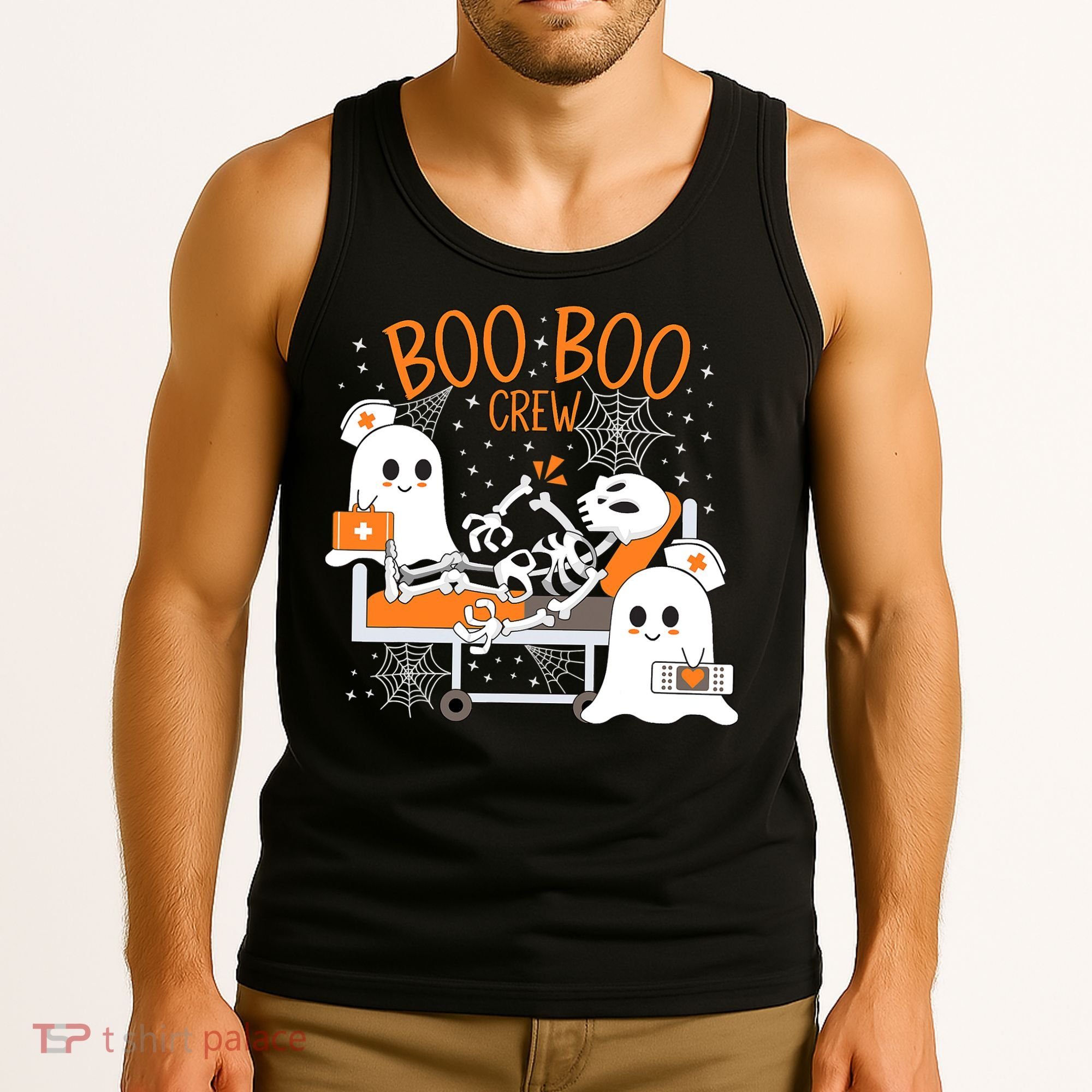 Halloween Boo Boo Crew Ghost Doctor Tank Top