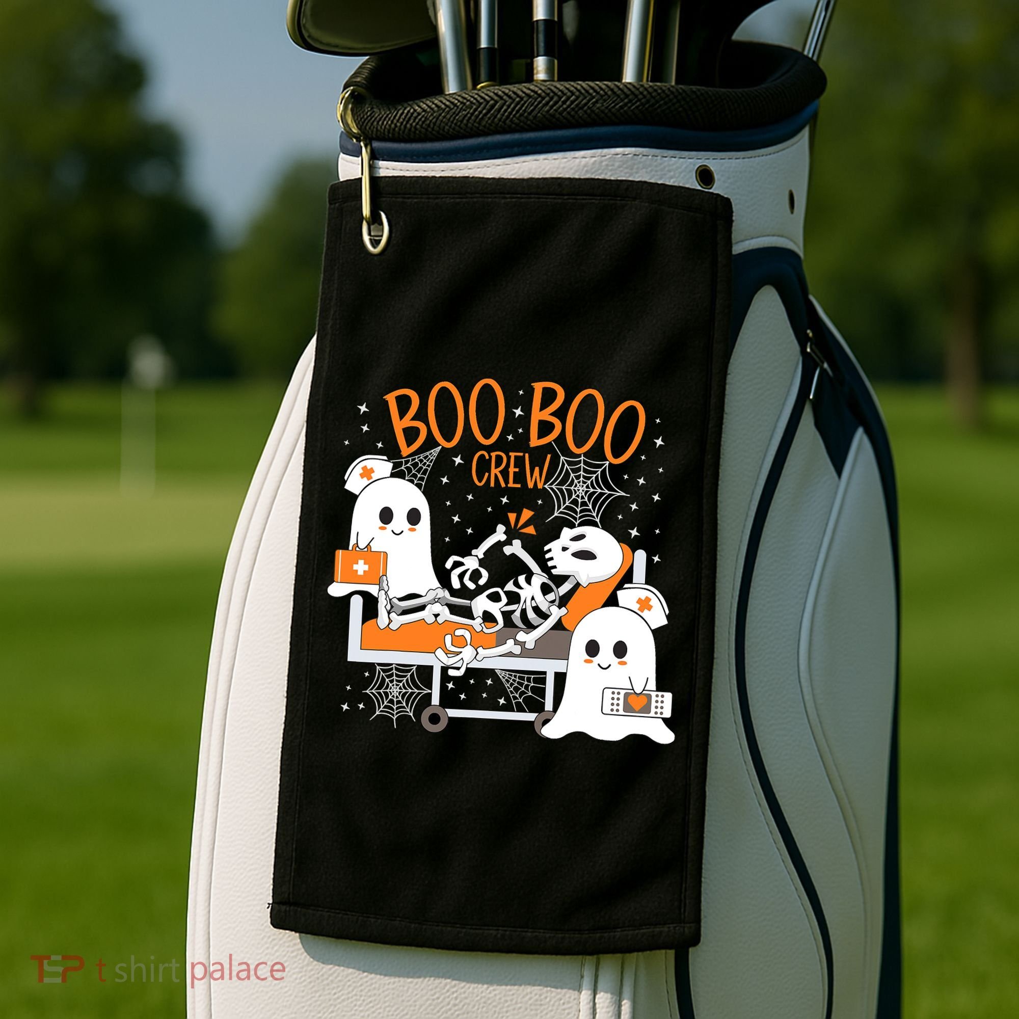 Halloween Boo Boo Crew Ghost Doctor Golf Towel