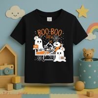 Halloween Boo Boo Crew Ghost Doctor Toddler T-Shirt thumb 3