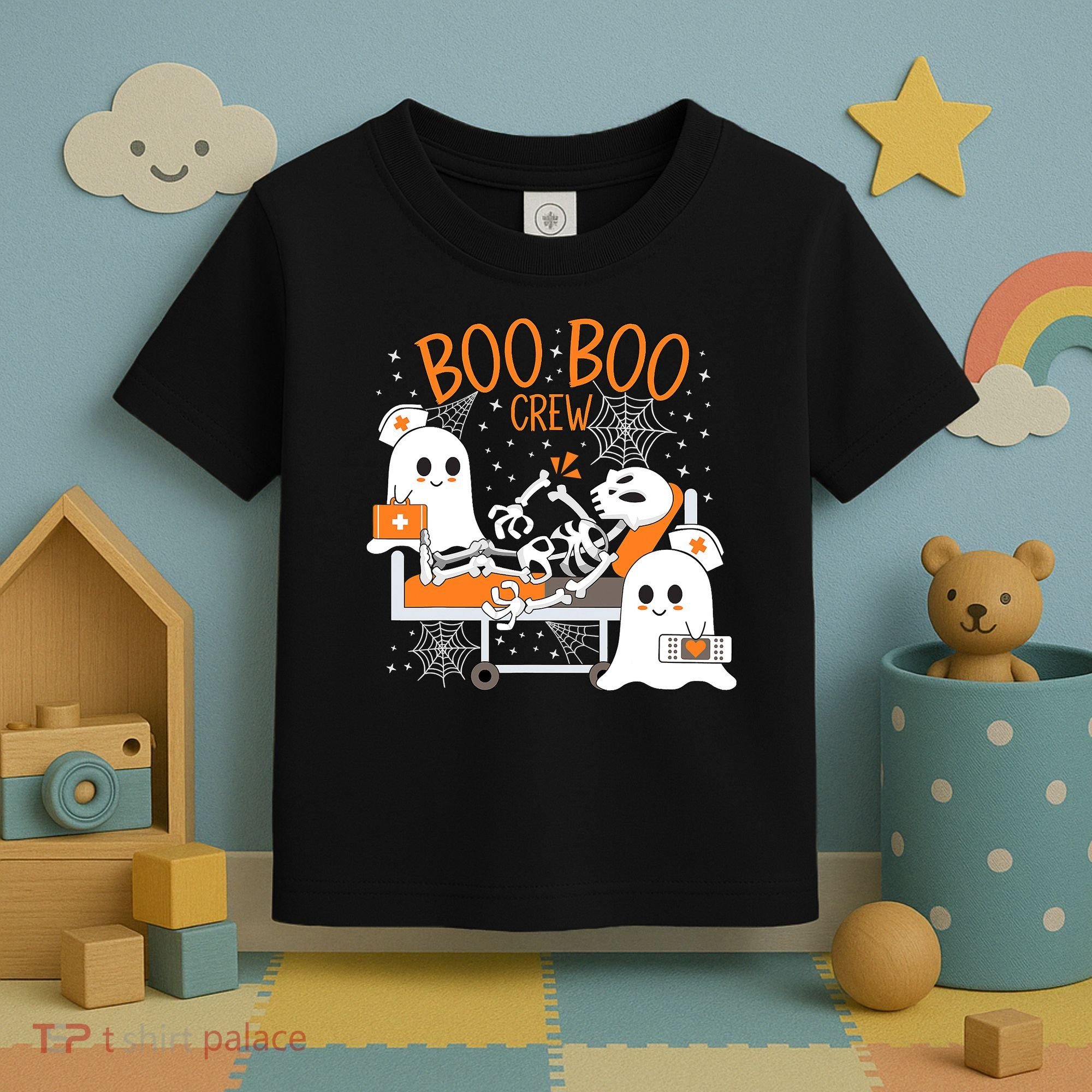 Halloween Boo Boo Crew Ghost Doctor Toddler T-Shirt