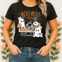 Halloween Boo Boo Crew Ghost Doctor Women's T-Shirt thumb 2