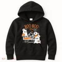 Halloween Boo Boo Crew Ghost Doctor Kids Hoodie thumb 0