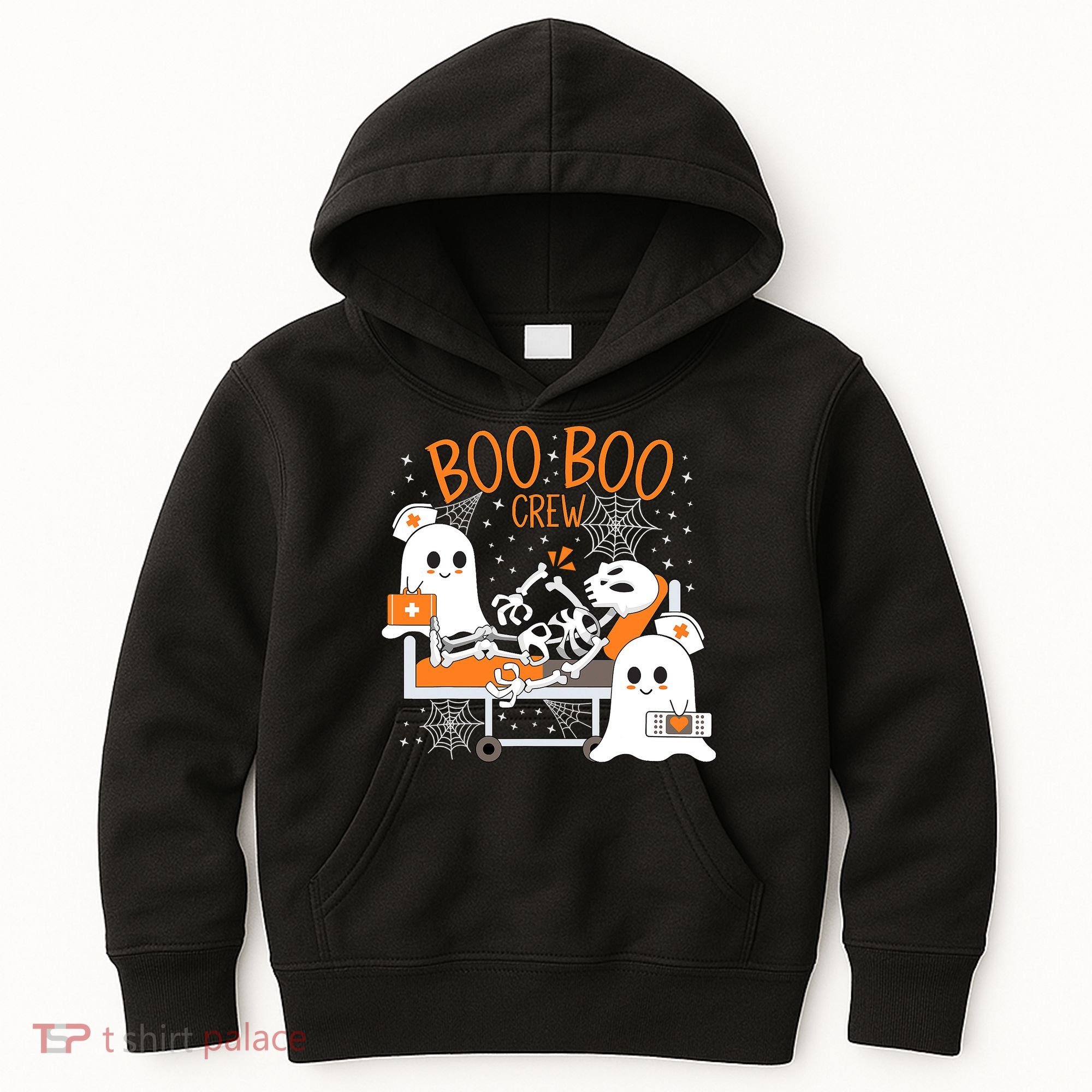 Halloween Boo Boo Crew Ghost Doctor Kids Hoodie