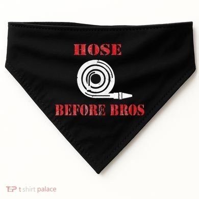 Hose Before Bros Gift For Firefighter Fire Chief USA-Made Doggie Bandana