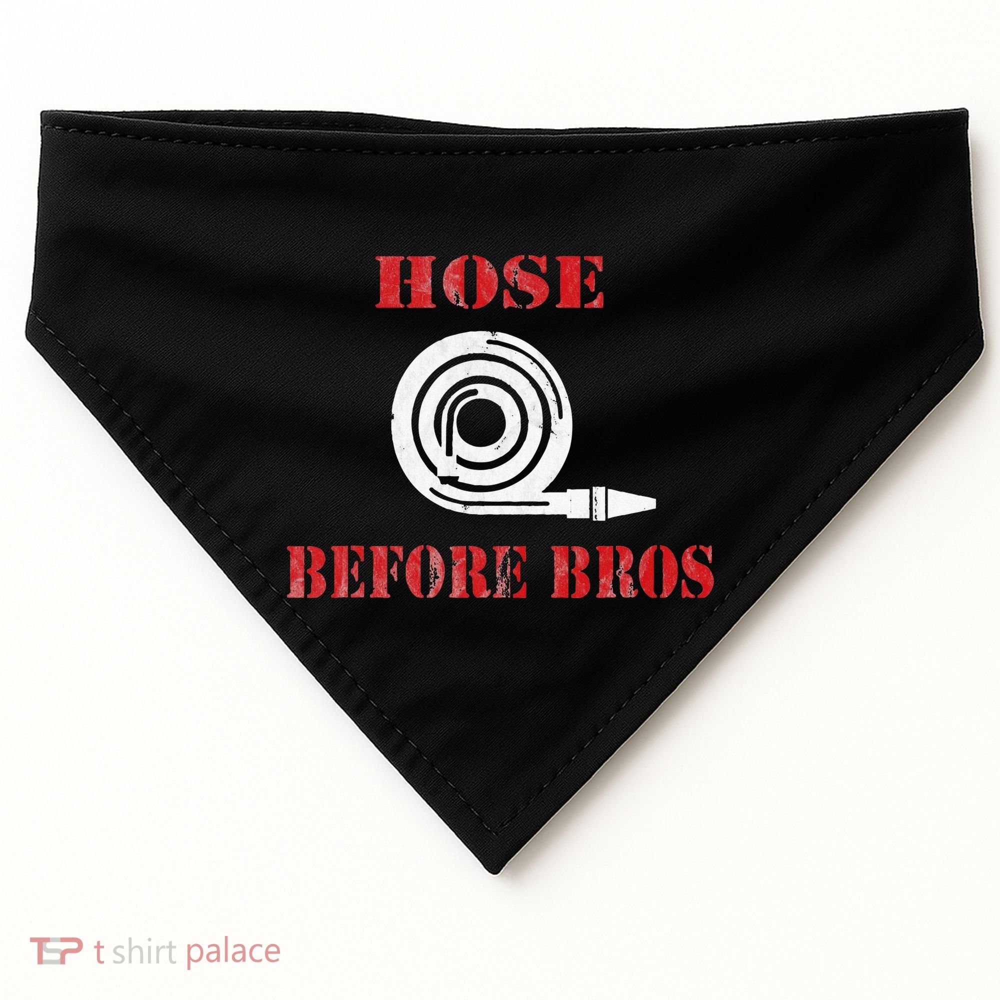 Hose Before Bros Gift For Firefighter Fire Chief USA-Made Doggie Bandana