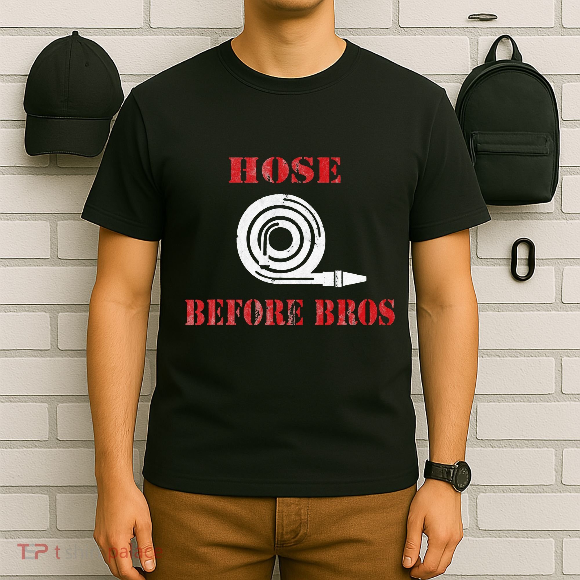 Hose Before Bros Gift For Firefighter Fire Chief T-Shirt