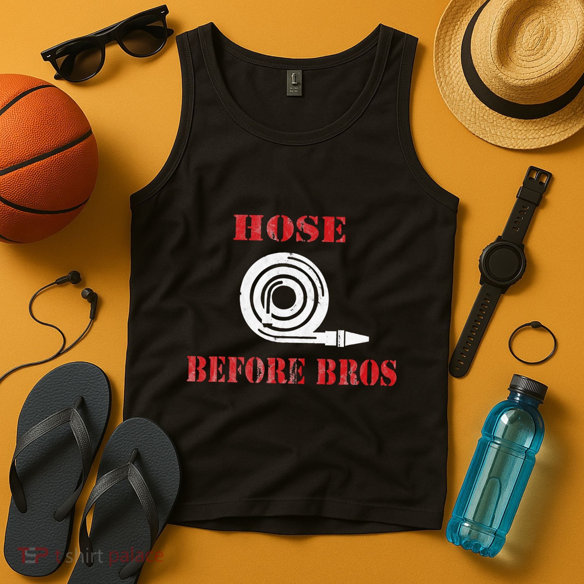 Hose Before Bros Gift For Firefighter Fire Chief Tank Top