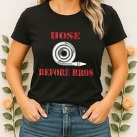 Hose Before Bros Gift For Firefighter Fire Chief Women's T-Shirt thumb 2