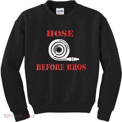 Hose Before Bros Gift For Firefighter Fire Chief Kids Sweatshirt