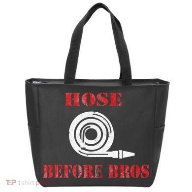 Hose Before Bros Gift For Firefighter Fire Chief Tote Bag