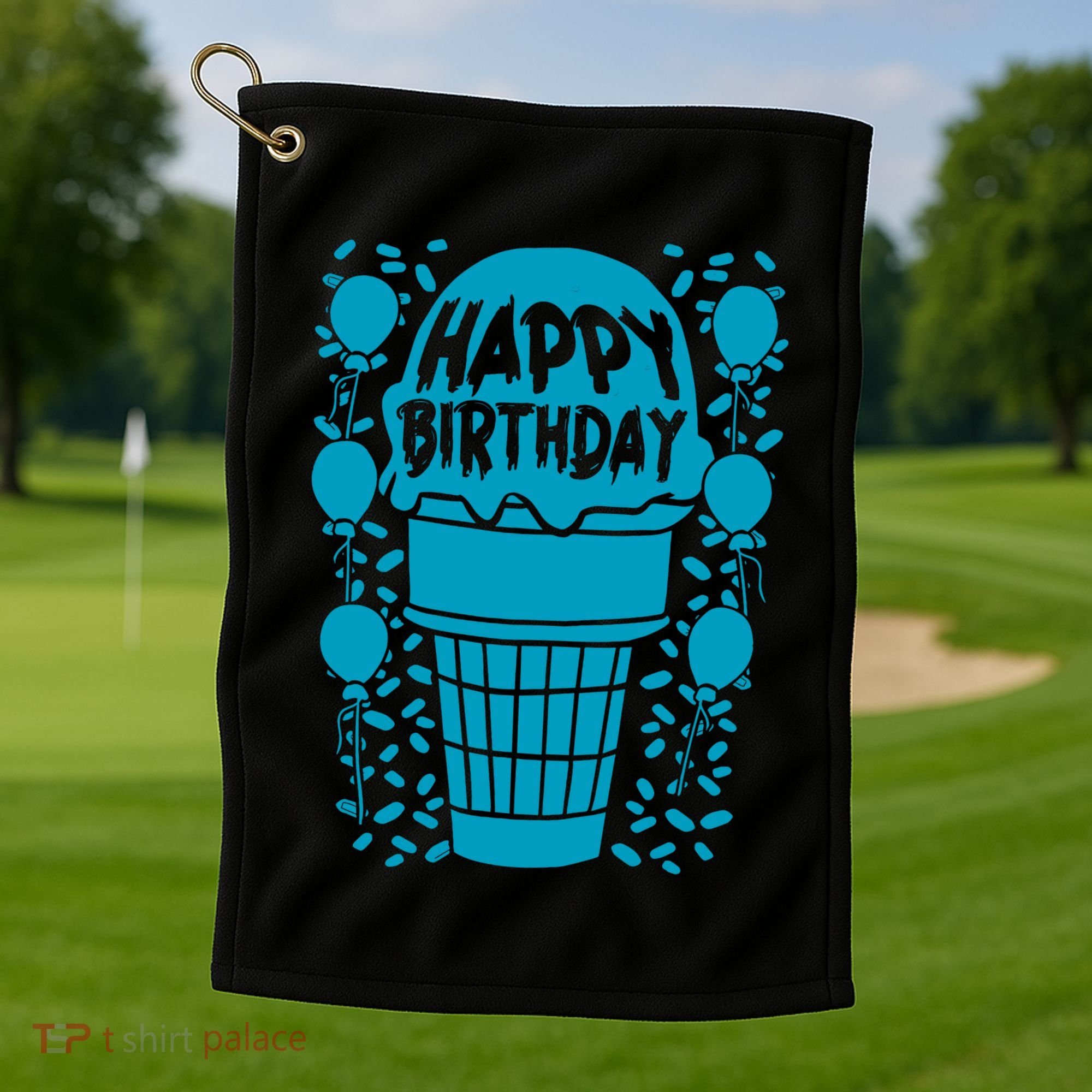 Happy Birthday Birthday Funny Golf Towel