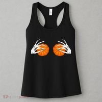 Halloween Bikini Boob Pumpkin Skeleton Hand On Breast Women's Tank Top thumb 3