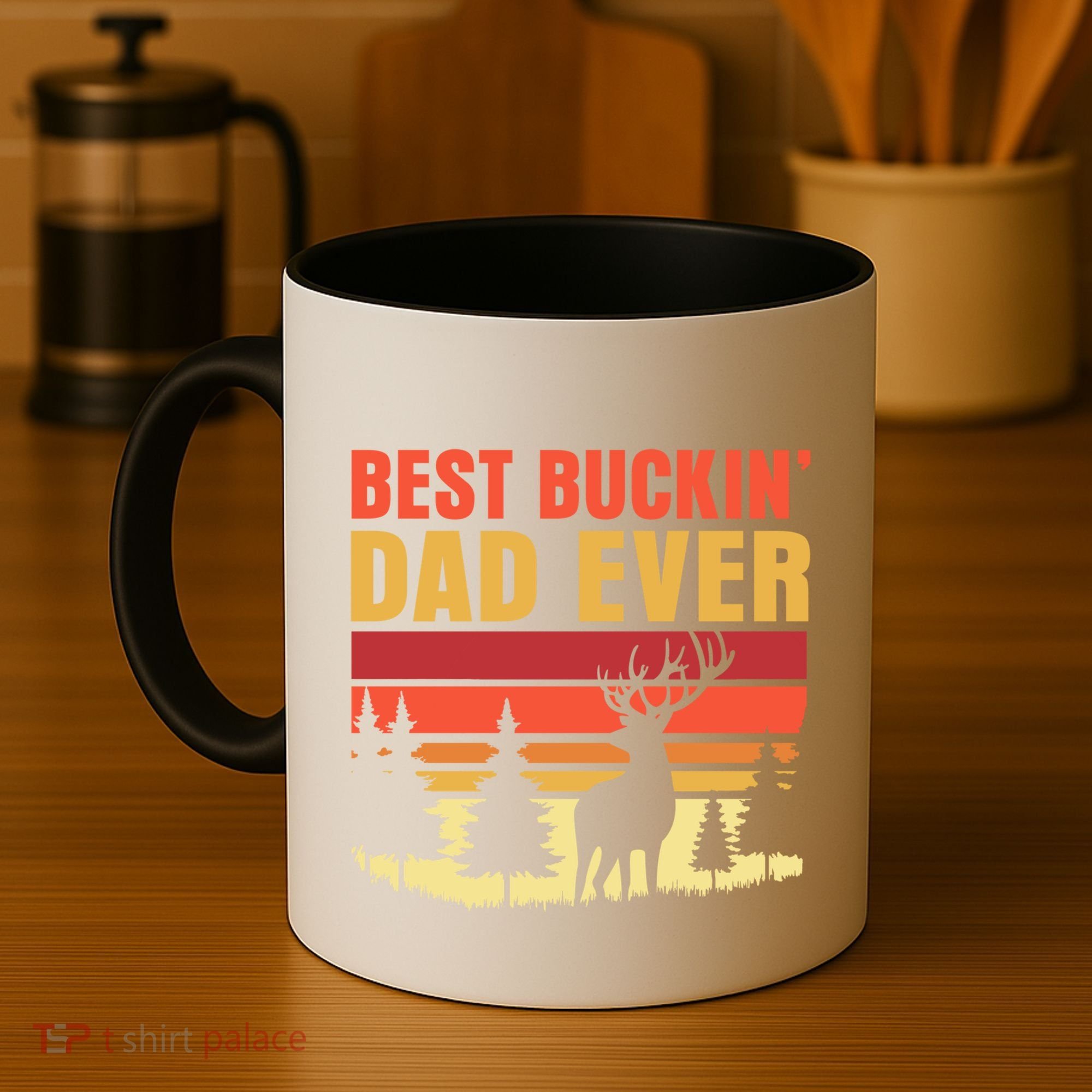 Hunting Best Buckin Dad Ever Deer Fathers Day Meaningful Gift Coffee Mug
