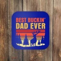 Hunting Best Buckin Dad Ever Deer Fathers Day Meaningful Gift Coaster thumb 0